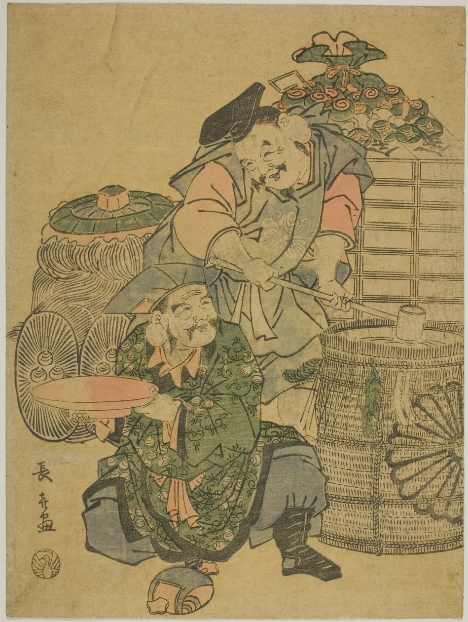Ebisu and Daikokuten tasting Sake tekijältä Eishōsai Chōki