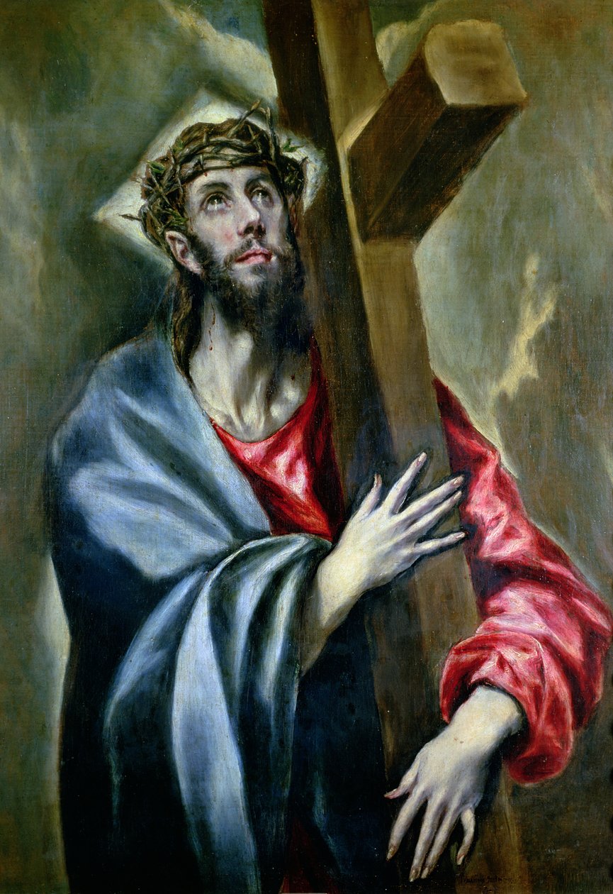 Kristus ryöstää ristiä, 1600-10 tekijältä El Greco