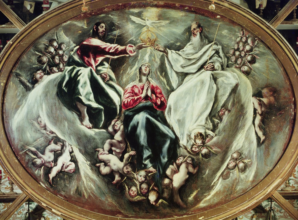 Neitsyt Marian kruunajaiset, 1597-1603 tekijältä El Greco