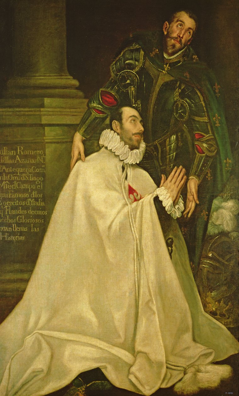 Julian Romero de las Azanas St. Julianin kanssa, 1587-97 tekijältä El Greco