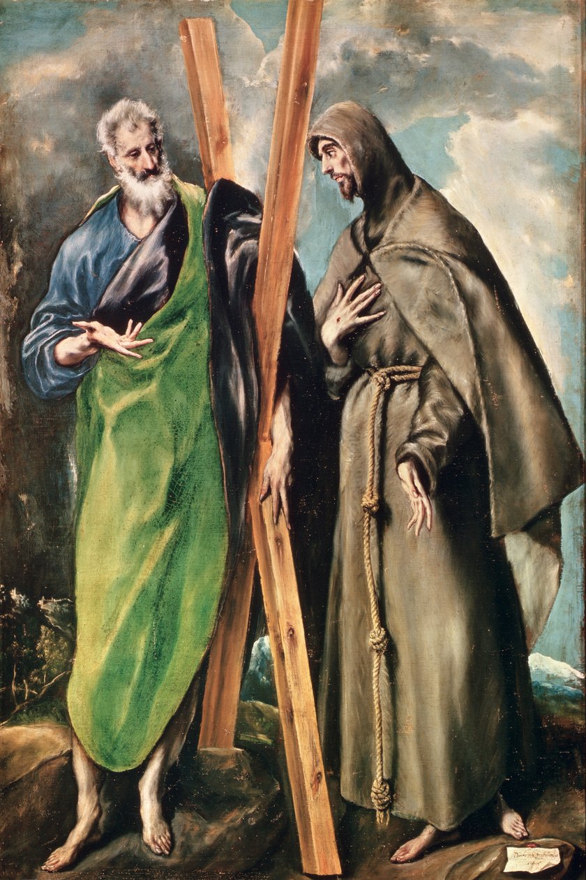 SS. Andreas ja Franciscus Assisilainen, vuoden 1576 jälkeen tekijältä El Greco