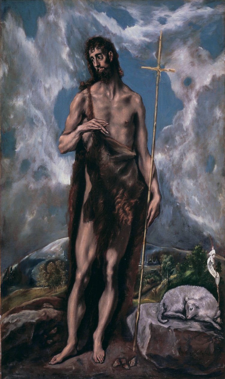 Pyhä Johannes Kastaja tekijältä El Greco