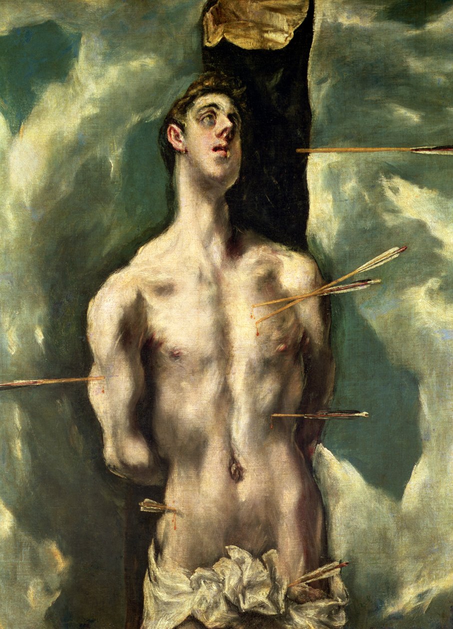St. Sebastian, n. 1600-25 tekijältä El Greco