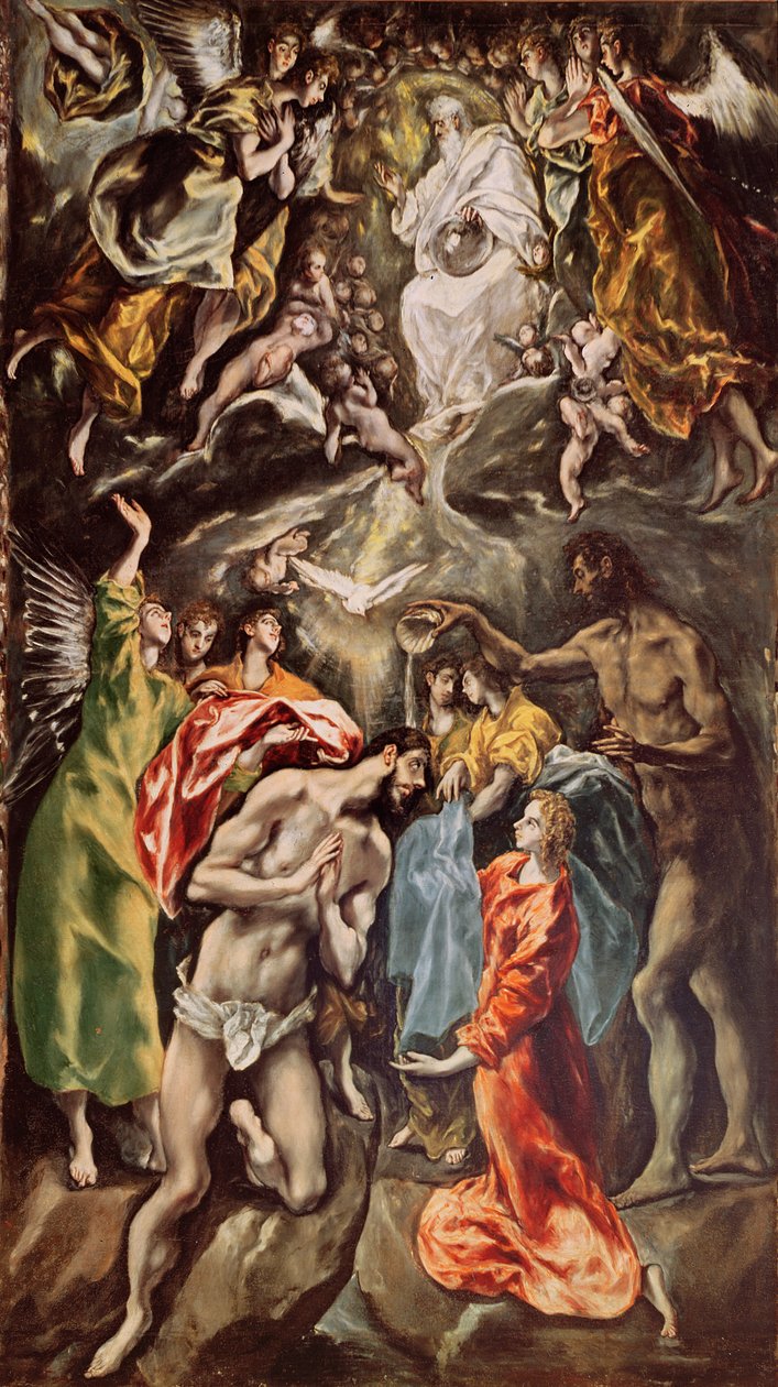 Kristuksen kaste, 1608-1414 tekijältä El Greco