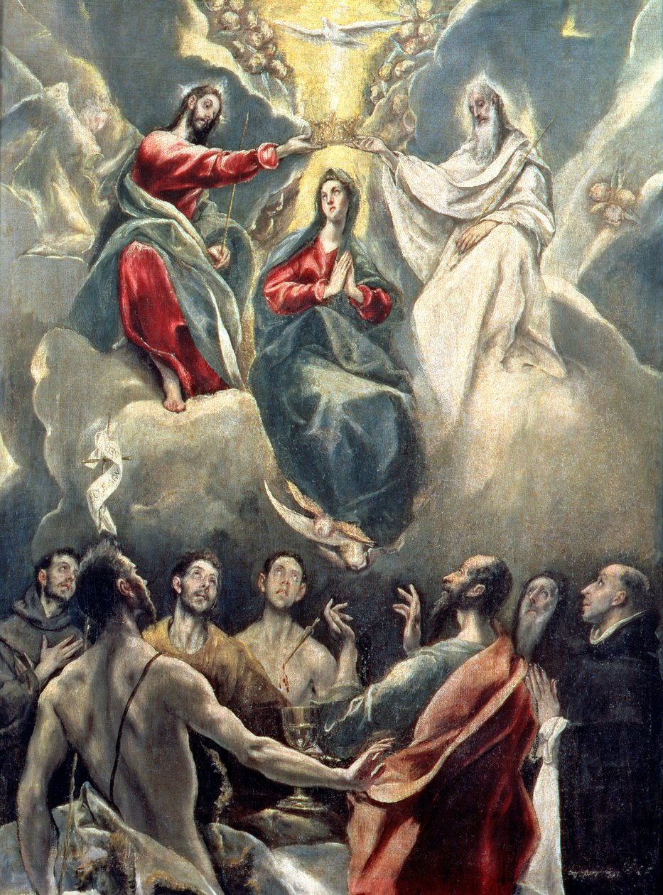 Neitsyen kruunaus tekijältä El Greco
