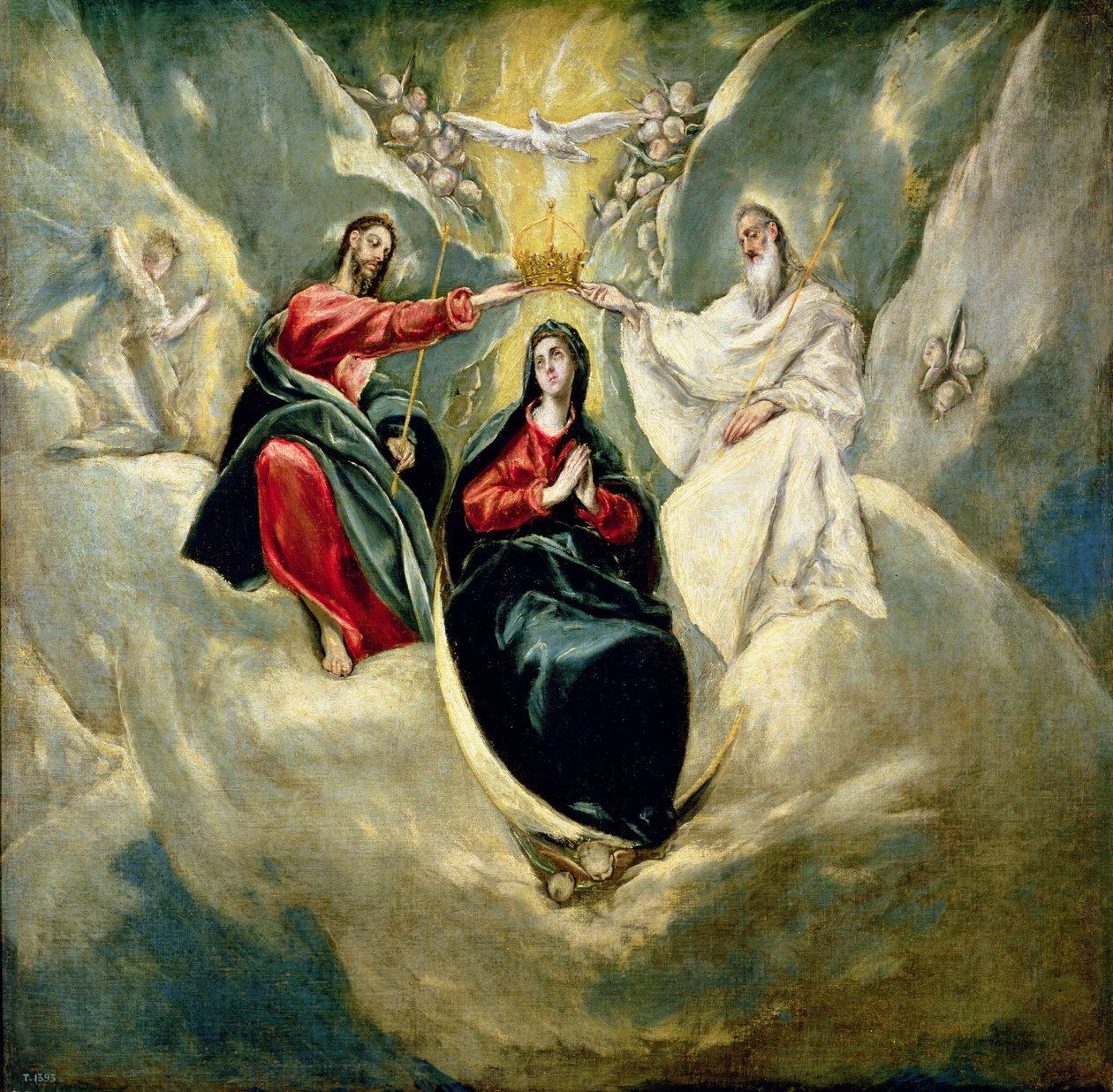 Neitsyen kruunaus, n. 1591-1592 tekijältä El Greco
