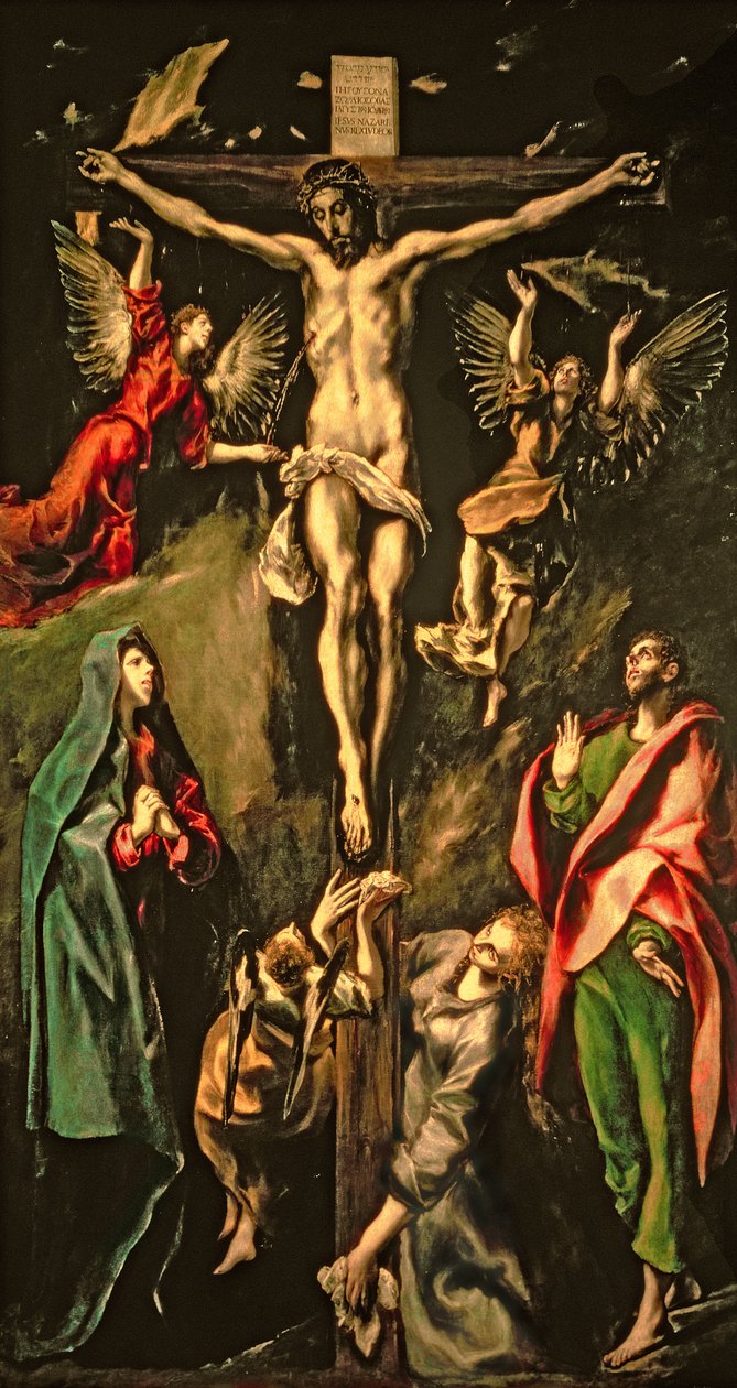 Ristiinnaulitseminen, noin 1584-1600 tekijältä El Greco