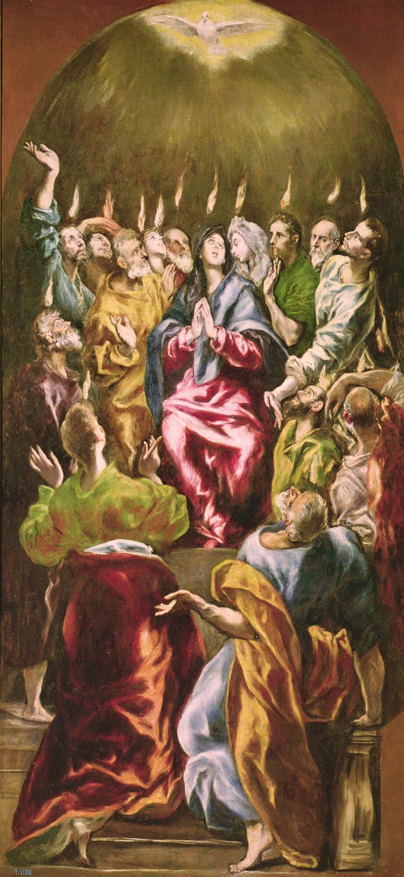 Helluntai, noin 1604-14 tekijältä El Greco