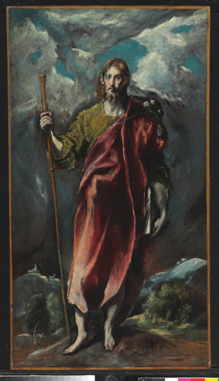 Pyhä Jaakob Suurempi (öljy kankaalle) tekijältä El Greco