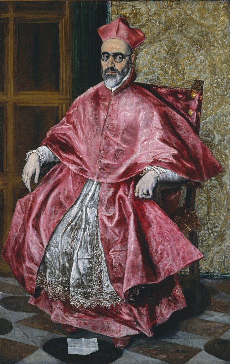 Kardinaali, n. 1601 (öljy kankaalle) tekijältä El Greco