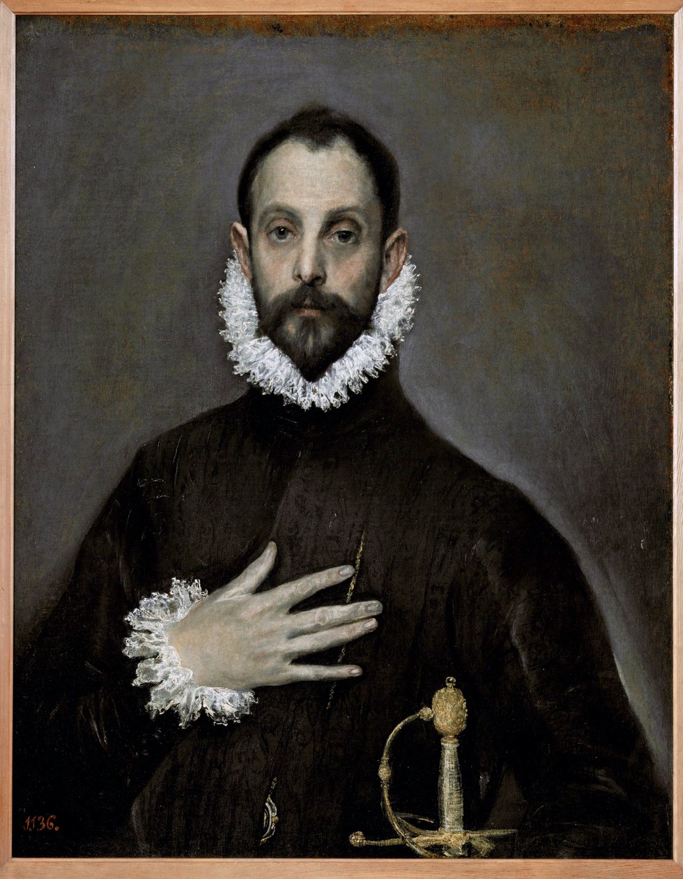 Don Juan de Silvan muotokuva, noin 1577-84 (öljy kankaalle). tekijältä El (1541-1614) Greco