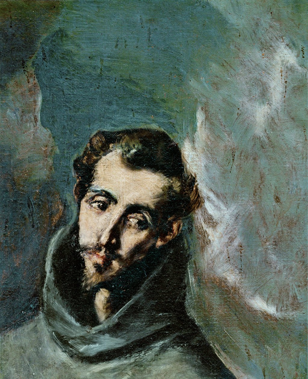 Saint Bernardino of Siena (maalaus) tekijältä El (1541-1614) Greco