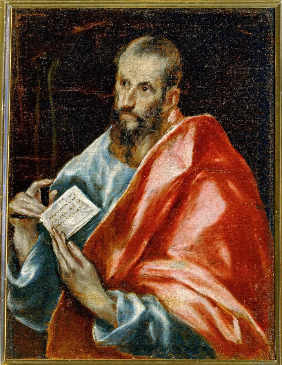Saint Paul (maalaus kankaalle) tekijältä El (1541-1614) Greco