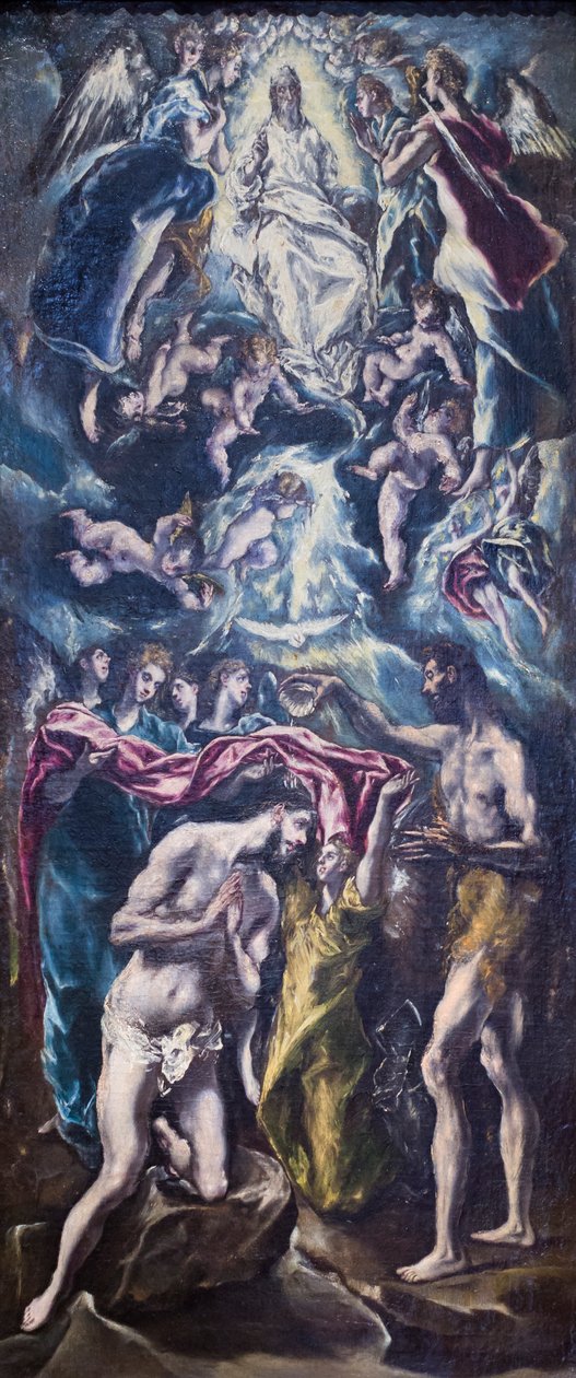 Kristuksen kaste tekijältä El (1541-1614) Greco