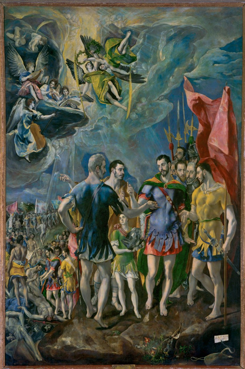Pyhän Mauritiuksen marttyyrius (maalaus kankaalle) tekijältä El (1541-1614) Greco