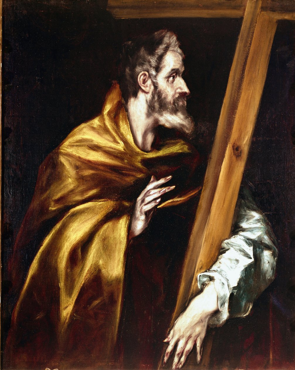 Toledon katedraalin apostolaatti: Apotre Saint Philip. Domenikos Theotokopoulos dit El Grecon maalaus (1540-1614) tekijältä El Greco