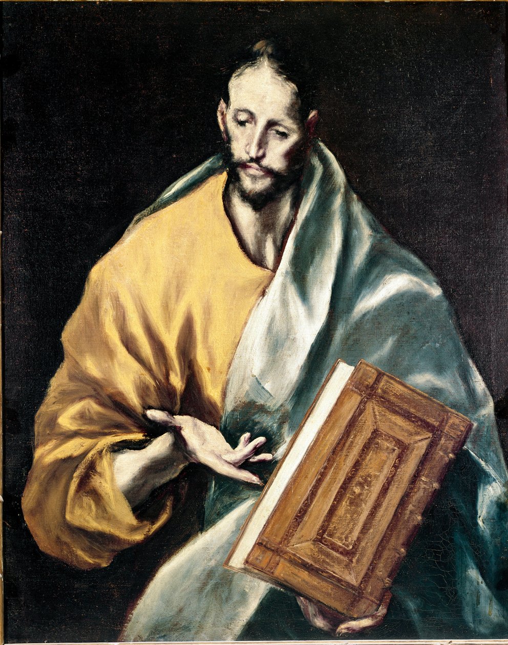 Toledon katedraalin apostolaatti: Apotre Saint James Minor. Domenikos Theotokopoulos dit El Grecon maalaus (1540-1614) tekijältä El Greco