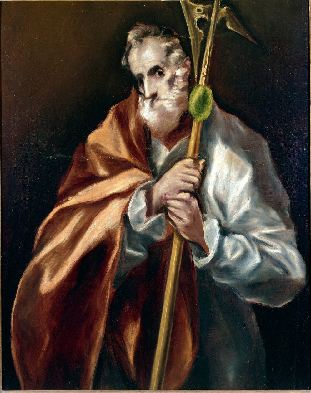 Apostoli Pyhä Jude Thadee. Domenikos Theotokopoulos dit El Grecon maalaus (1540-1614) tekijältä El Greco