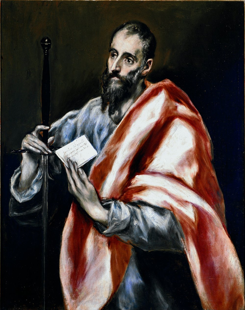 Apotre Saint Paul. Domenikos Theotokopoulos dit El Grecon maalaus (1540-1614) tekijältä El Greco