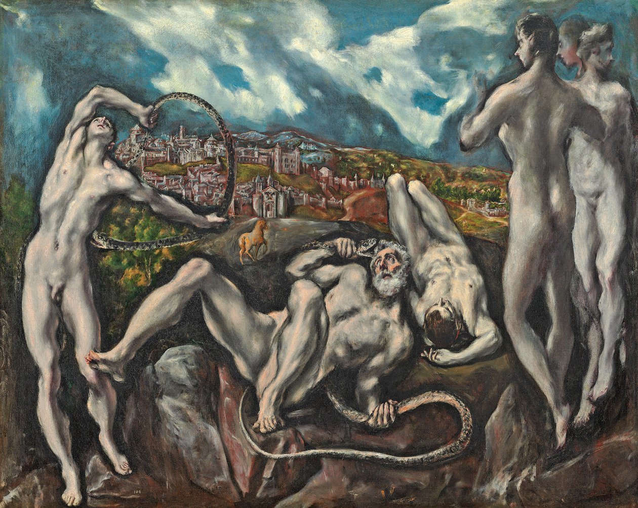 Laocoon, n. 1610-14 (öljy kankaalle) tekijältä El Greco
