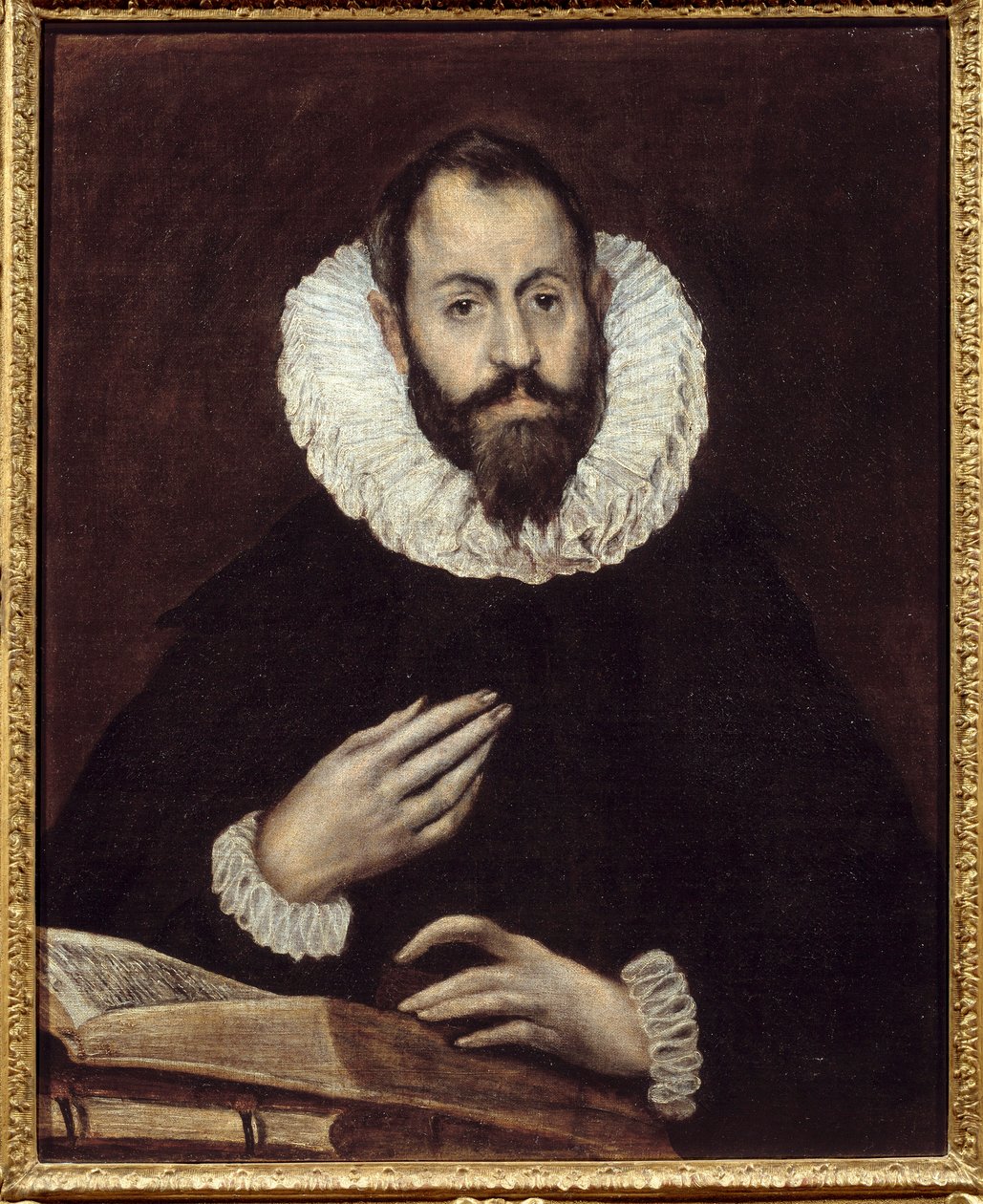 Miehen muotokuva. Domenikos Theotokopoulos dit El Grecon (1541-1614) maalaus, noin 1600-1610. Öljy kankaalle. Amiens, Musee De Picardie - Miehen muotokuva. Domenikos Theotokopoulosin maalaus nimeltä El Greco (1541-1614), noin 1600-1610. Öljy kankaalle. Pi tekijältä El Greco