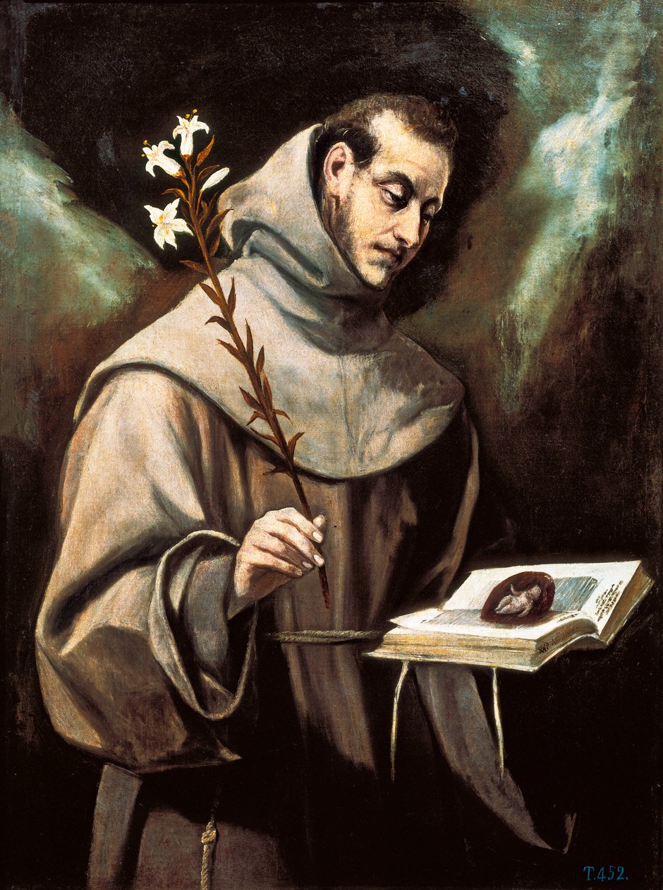 Pyhän Anthony Padovalaisen muotokuva tekijältä El Greco