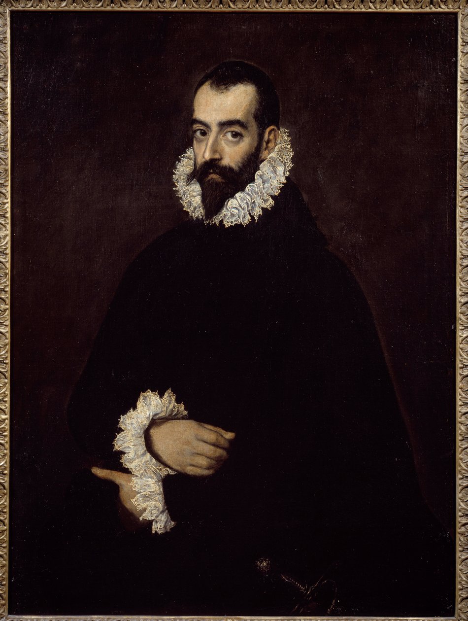 Benaventen herttuan oletettu muotokuva Domenikos Theotokopoulos dit El Grecon maalaus (1541-1614) tekijältä El Greco