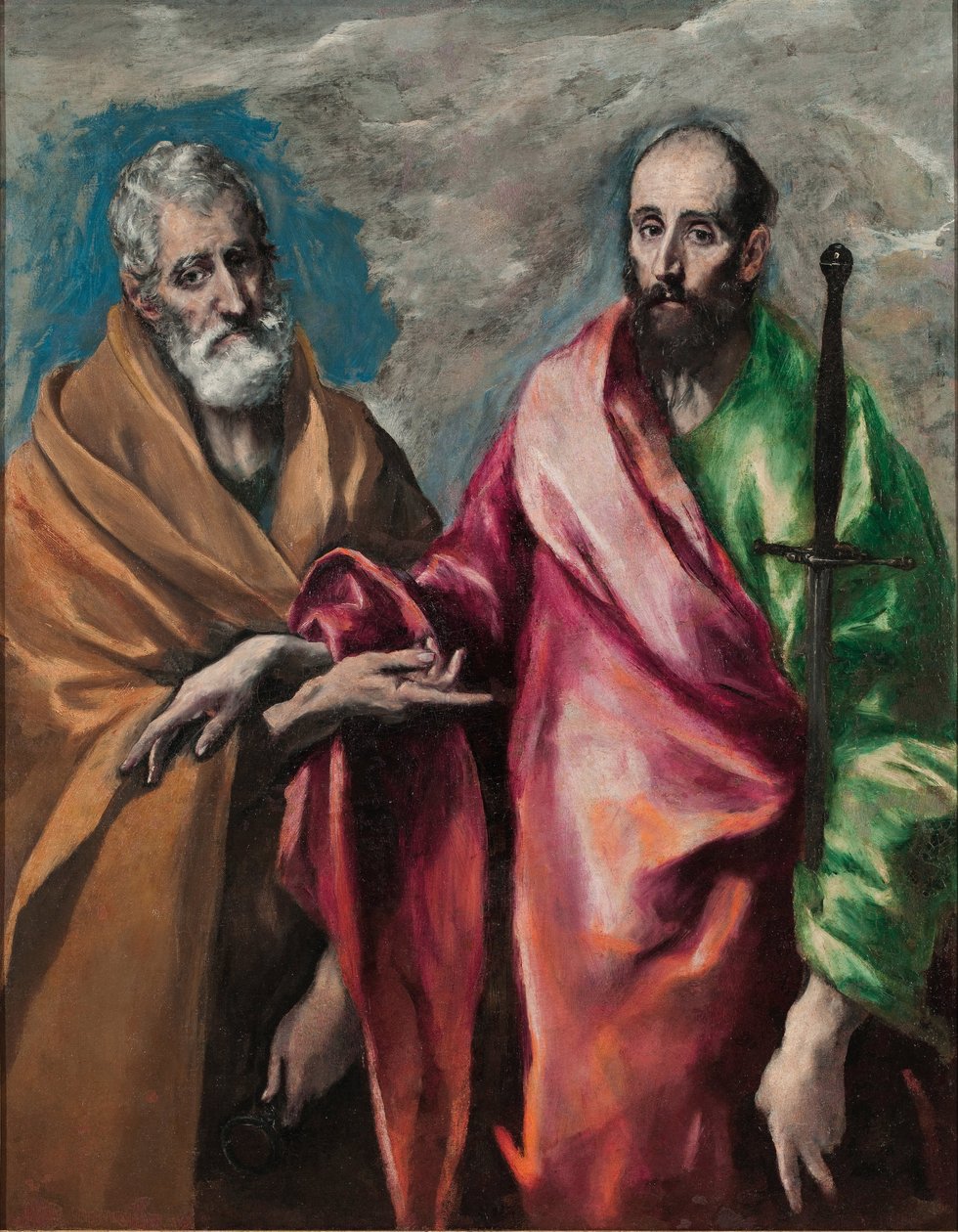 Pietari ja Paavali, n. 1590 (öljy kankaalle) tekijältä El Greco