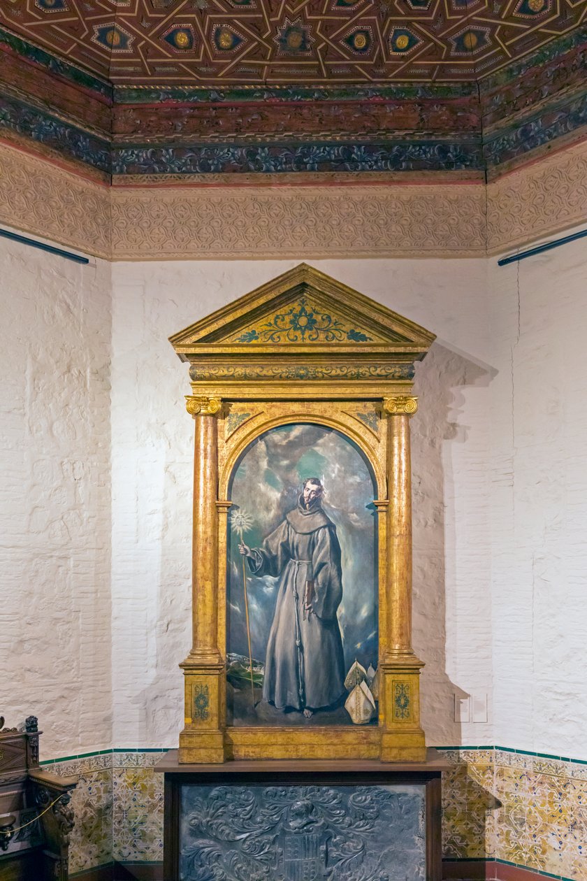 Pyhä Bernardine Siena tekijältä El Greco