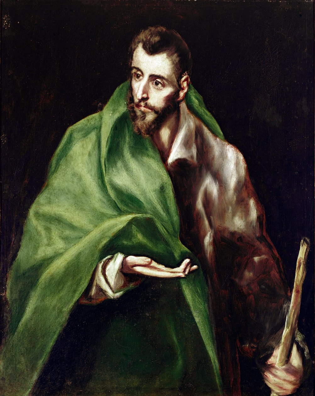 Apotre Saint James Maggiore. Domenikos Theotokopoulos dit El Grecon maalaus (1540-1614) tekijältä El Greco