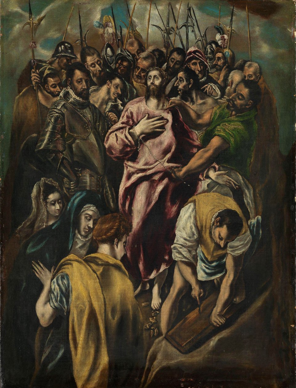 Kristuksen riisuminen, n. 1600 (öljy kankaalle) tekijältä El Greco