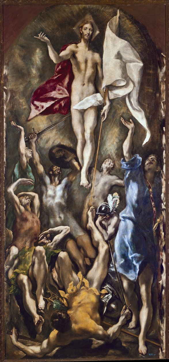 Kristuksen ylösnousemus (öljy kankaalle tekijältä El Greco