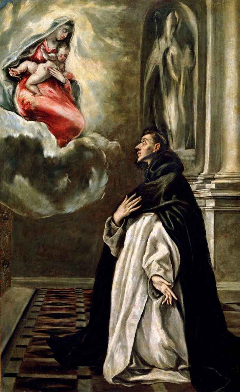 Vision of St. Hyacinth (öljy kankaalle) tekijältä El Greco