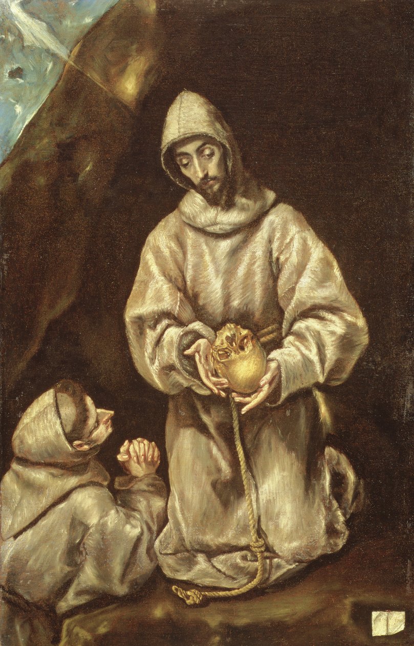 Munkki meditaatiossa tekijältä El Greco