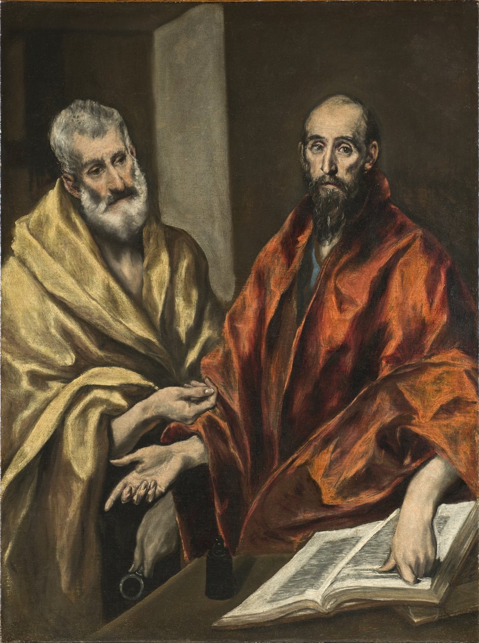 Pietari ja Paavali, n. 1605-1608 tekijältä El Greco