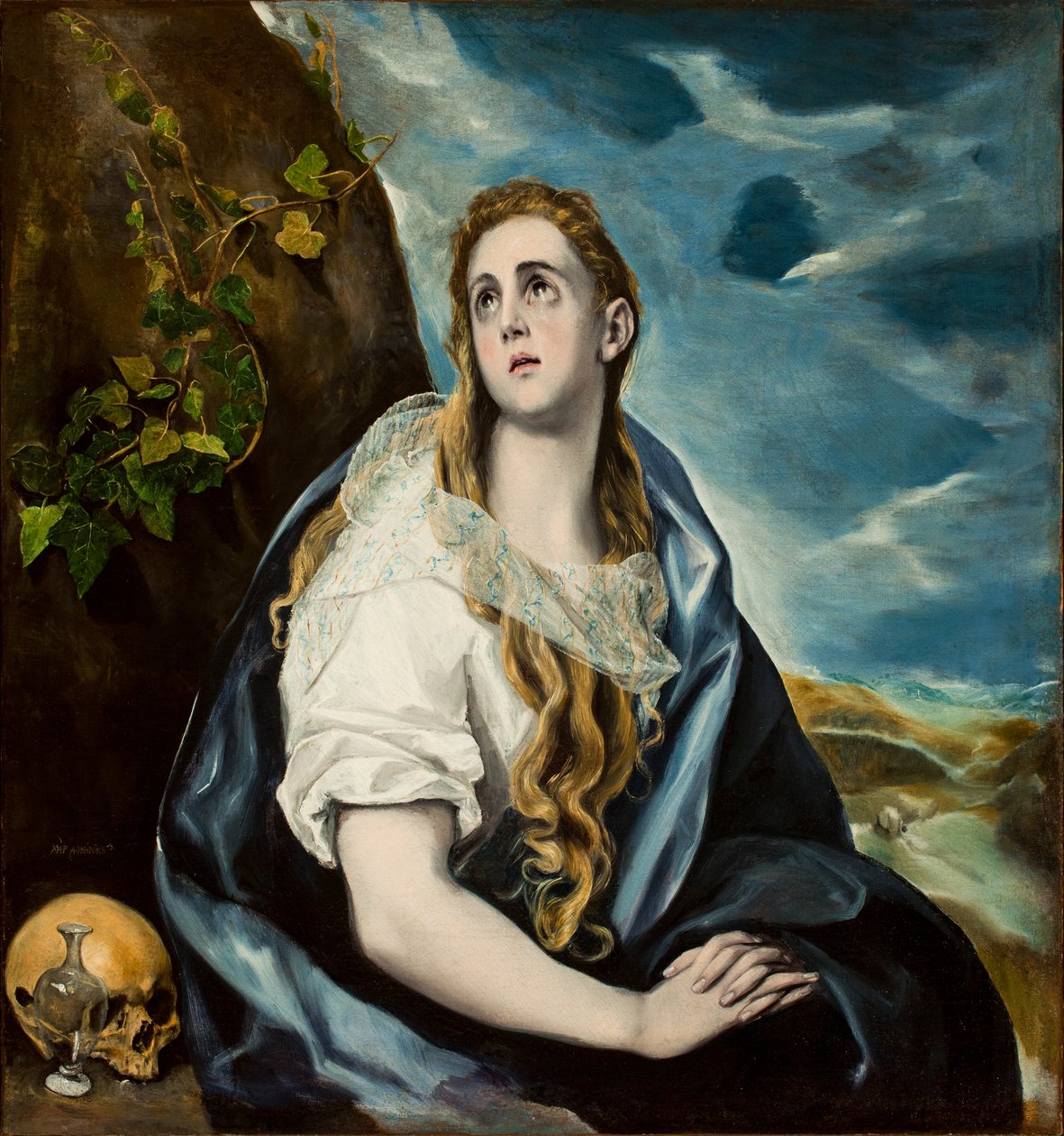 Katuva Magdaleena, n. 1577 tekijältä El Greco