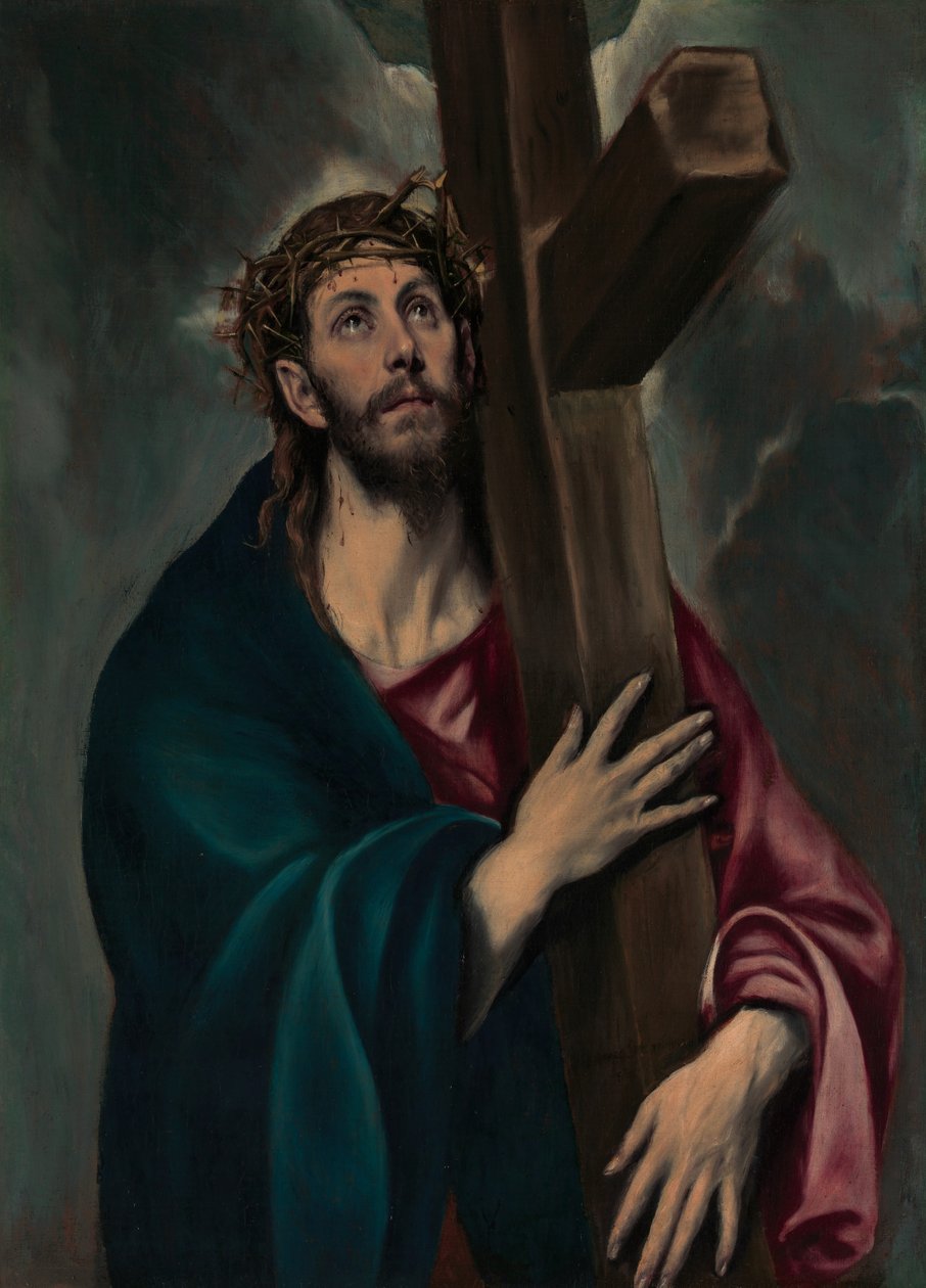Kristus kantaa ristiä, n. 1577-87. tekijältä El Greco