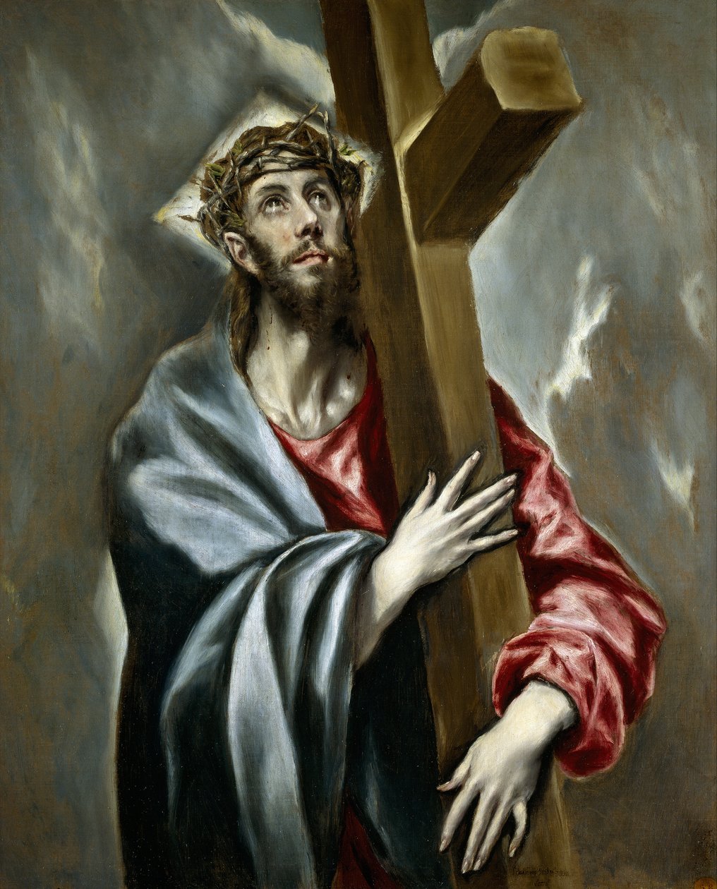 Kristus kantaa ristiä, noin 1602 tekijältä El Greco