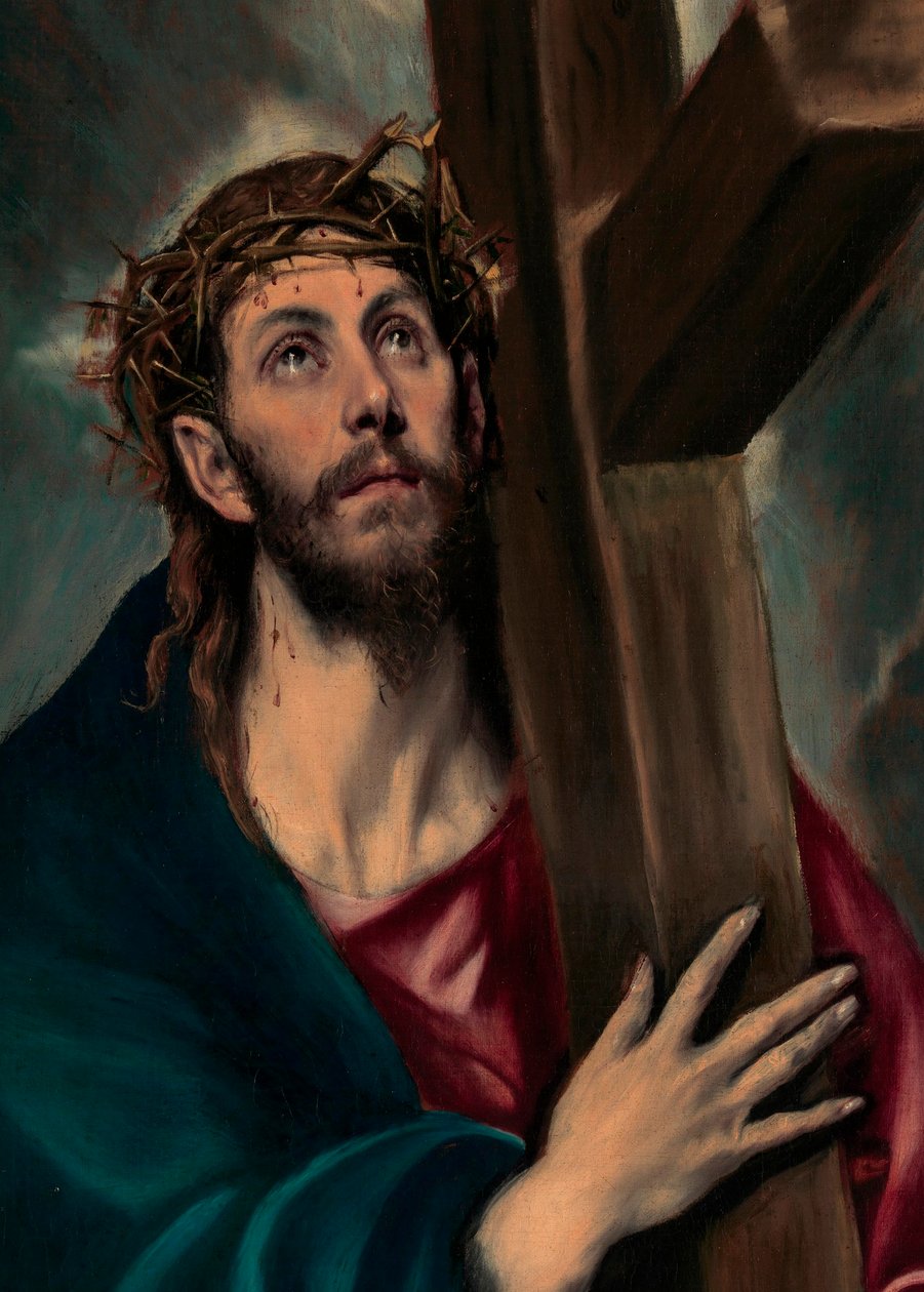 Kristus kantaa ristiä











 yksityiskohta tekijältä El Greco