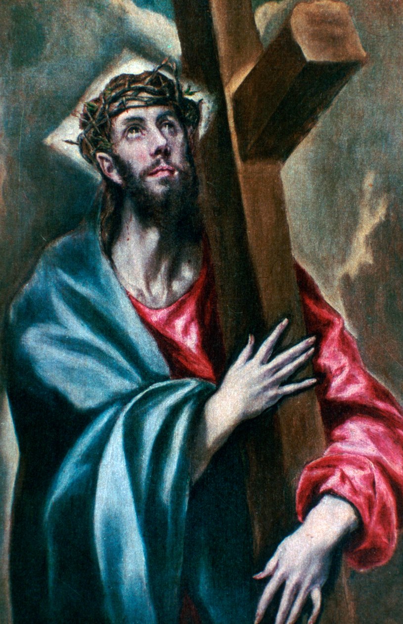 Kristus ryöstää ristiä, 1600-1610 tekijältä El Greco