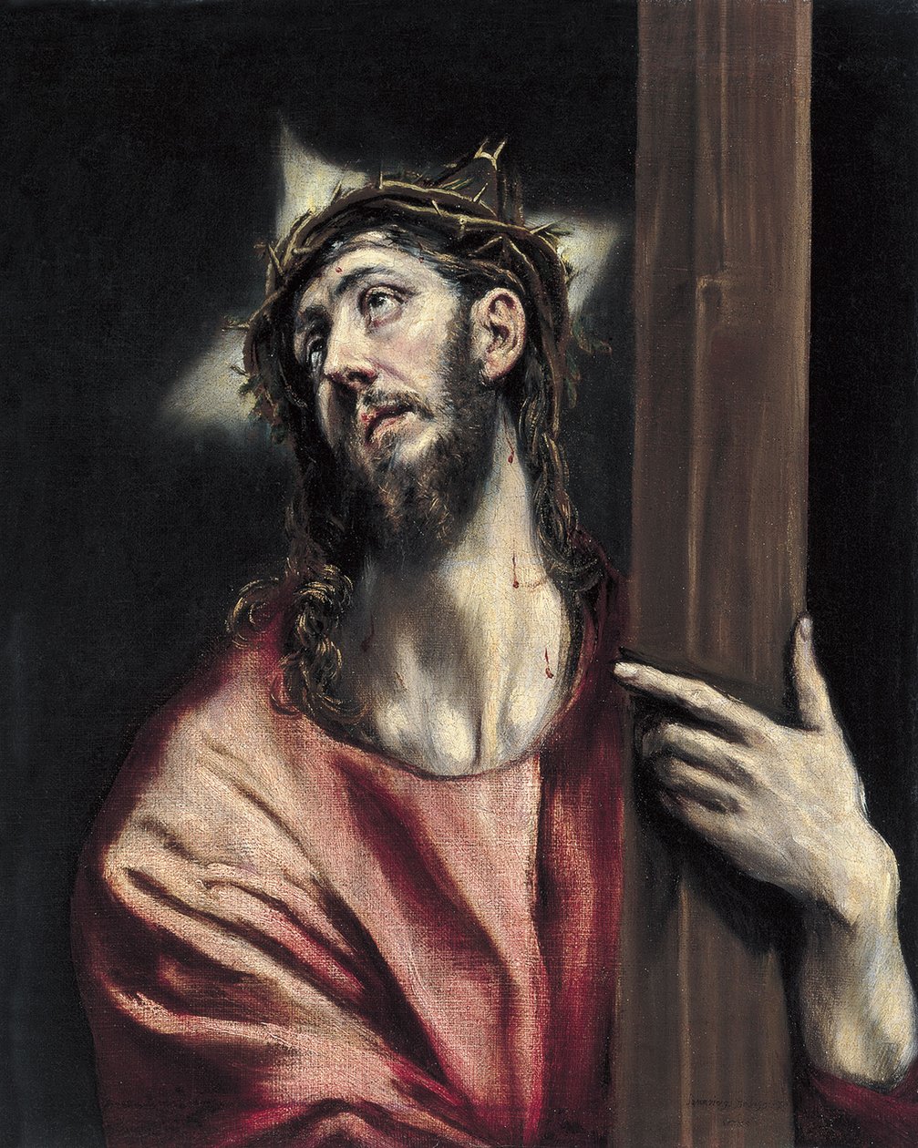 Kristus ristin kanssa, n. 1587-1596 tekijältä El Greco