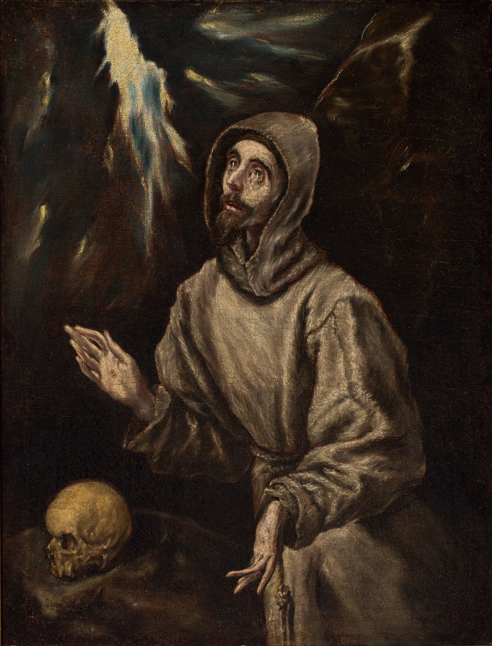 Pyhän Franciscuksen ekstaasi Stigmatan vastaanottamisen aikana tekijältä El Greco