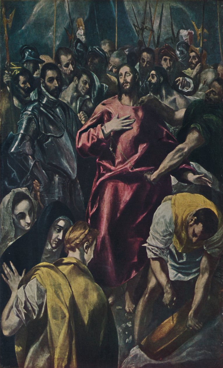 Espolio Entkleidung Christi., Kristuksen riisuminen, c1577-1579, 1938 tekijältä El Greco