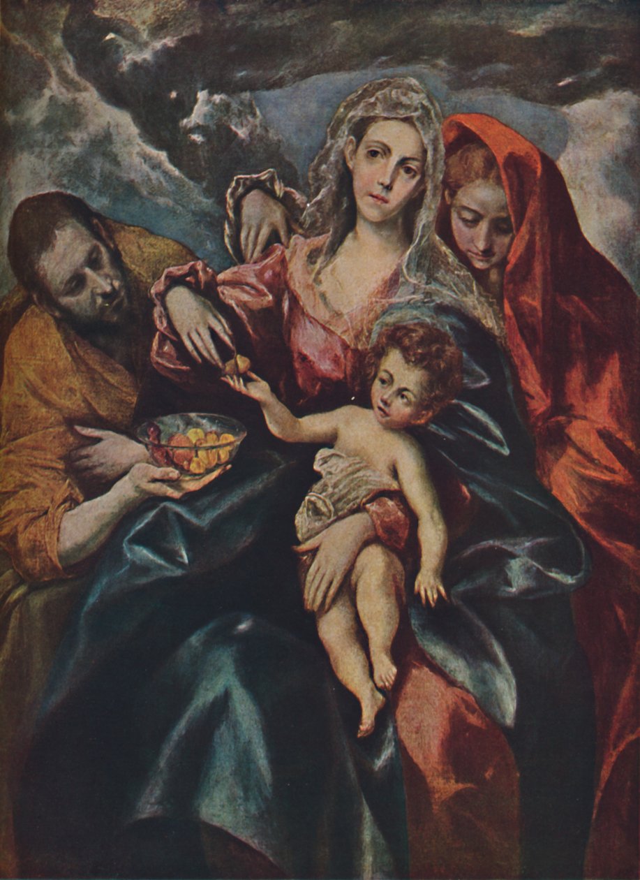 Heilige Familie, Pyhä perhe, c1590, 1938 tekijältä El Greco