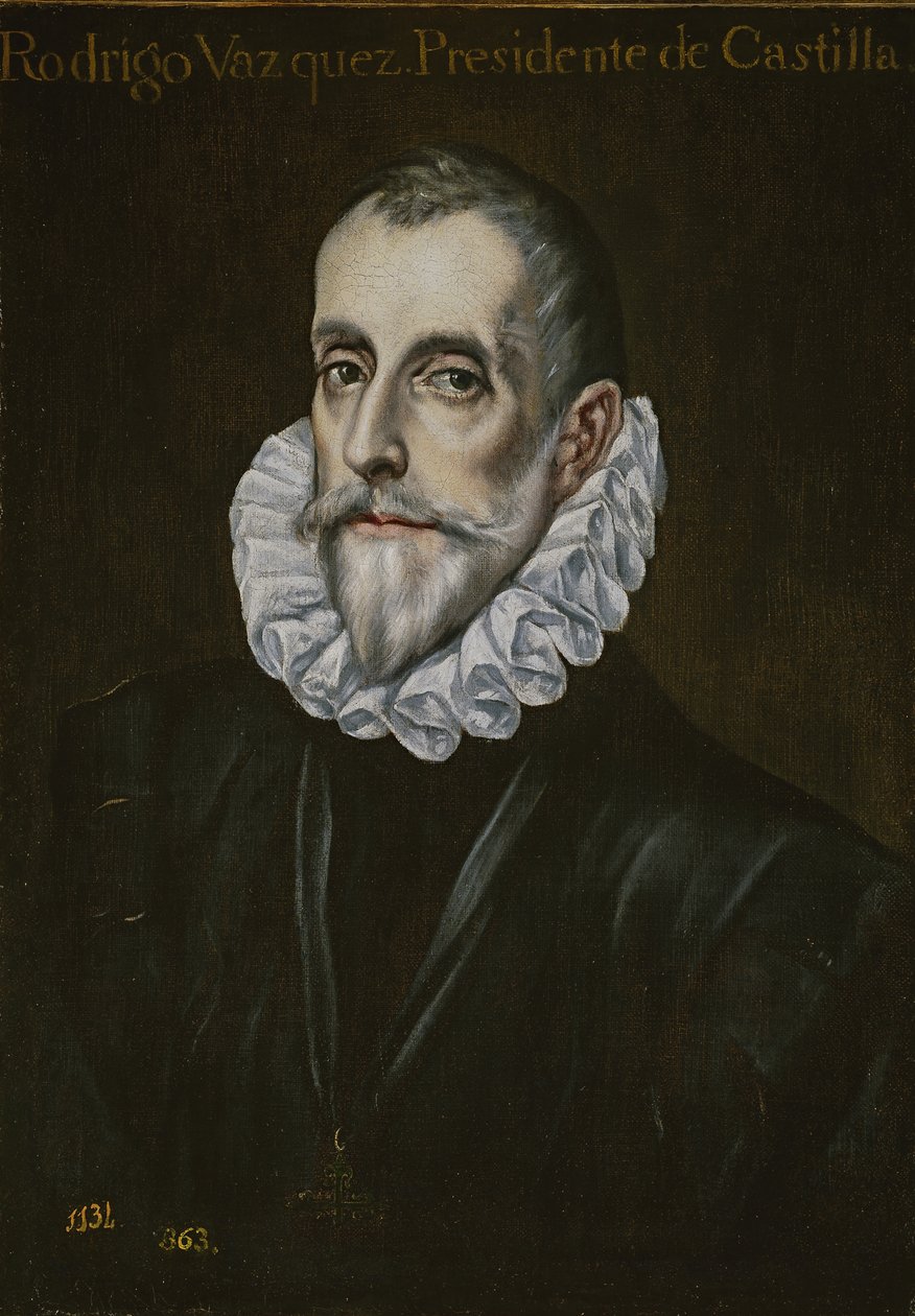 Rodrigo Vázquez de Arcen muotokuva, 1600-luvun ensimmäinen kolmannes. tekijältä El Greco