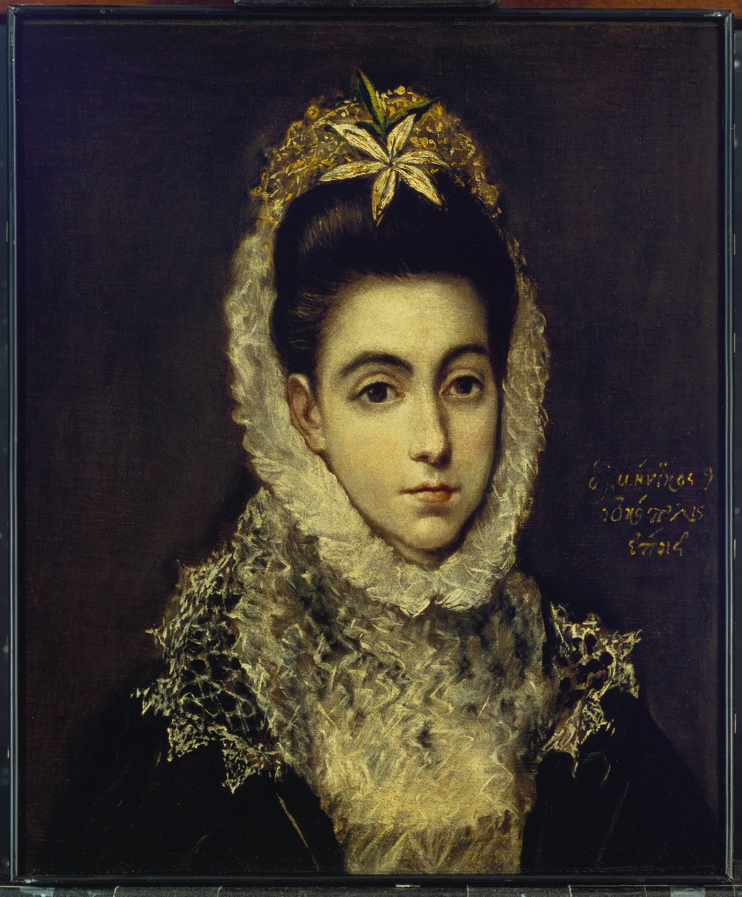 Nuoren naisen muotokuva tekijältä El Greco