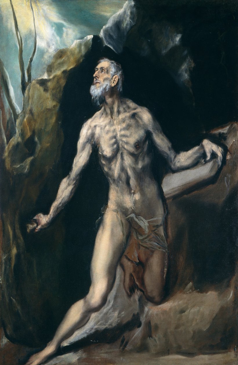 Pyhä Hieronymus tekijältä El Greco