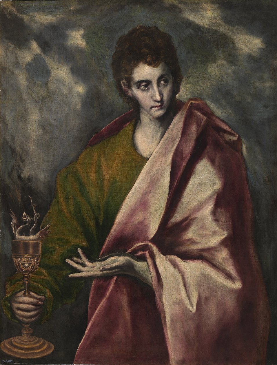 Pyhä Johannes evankelista, n. 1605 tekijältä El Greco