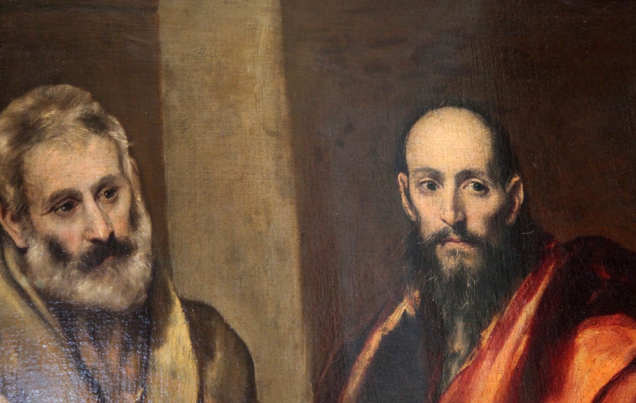 "Pyhät Pietari ja Paavali", c1587-c1592 tekijältä El Greco