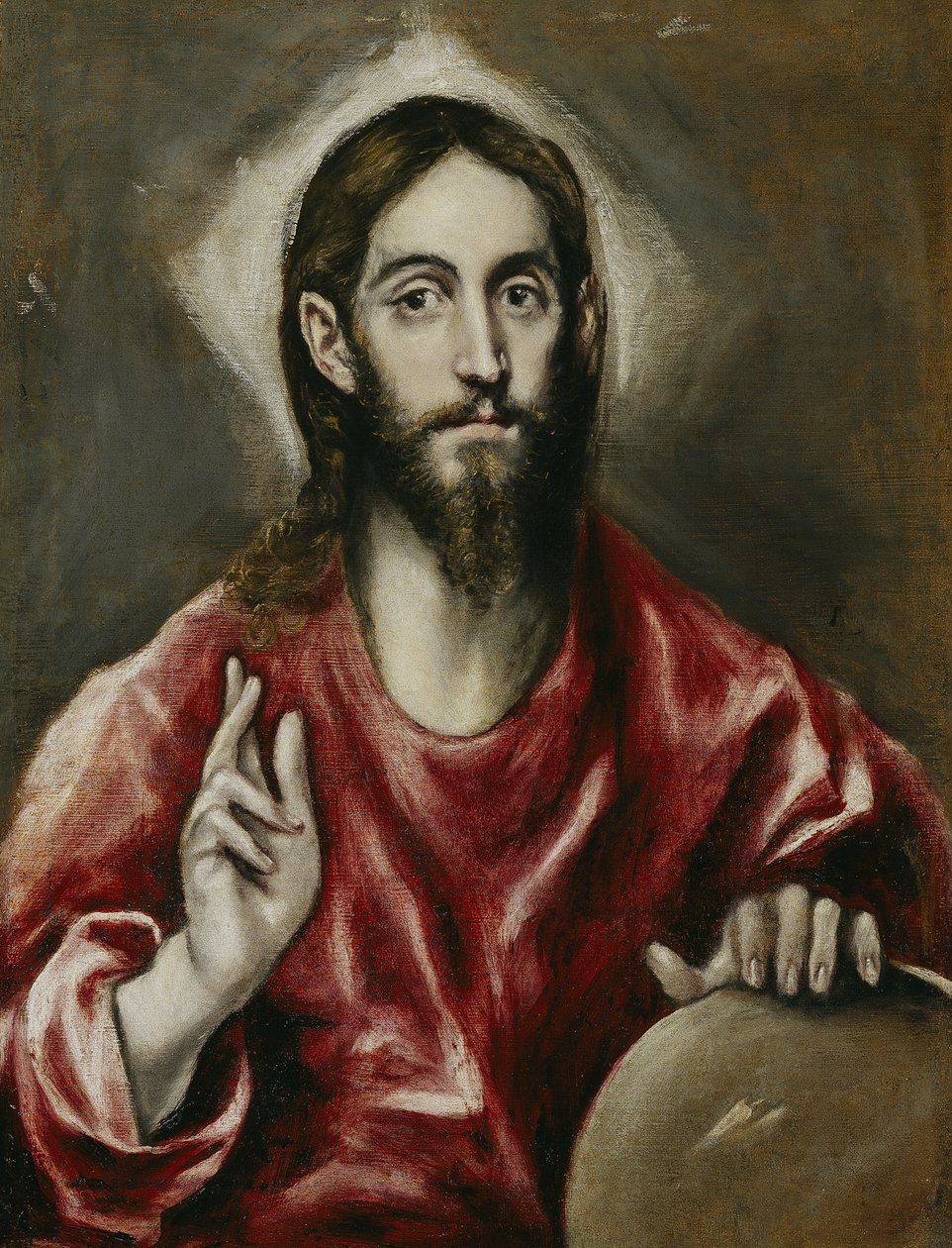 Salvator Mundi Maailman pelastaja, 1608-1614 tekijältä El Greco